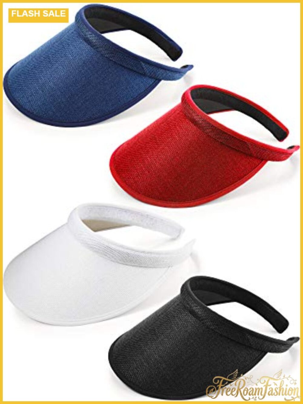 Wide Brim Clip On Sun Visor Hat Adjustable UV Protection Sport